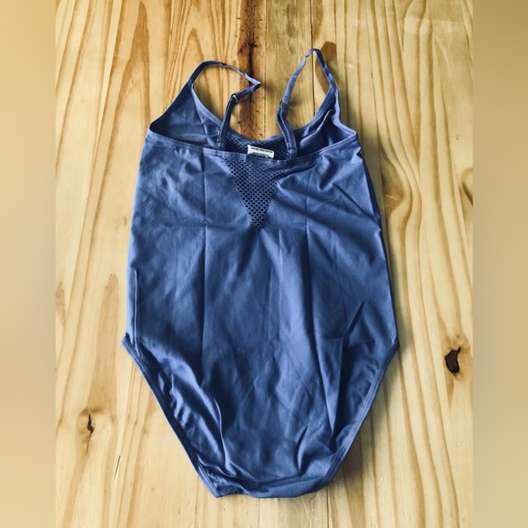 Women's Small PINK Victoria's Secret Purple Mesh Tank Seamless  Bodysuit Snap - Picture 4 of 4